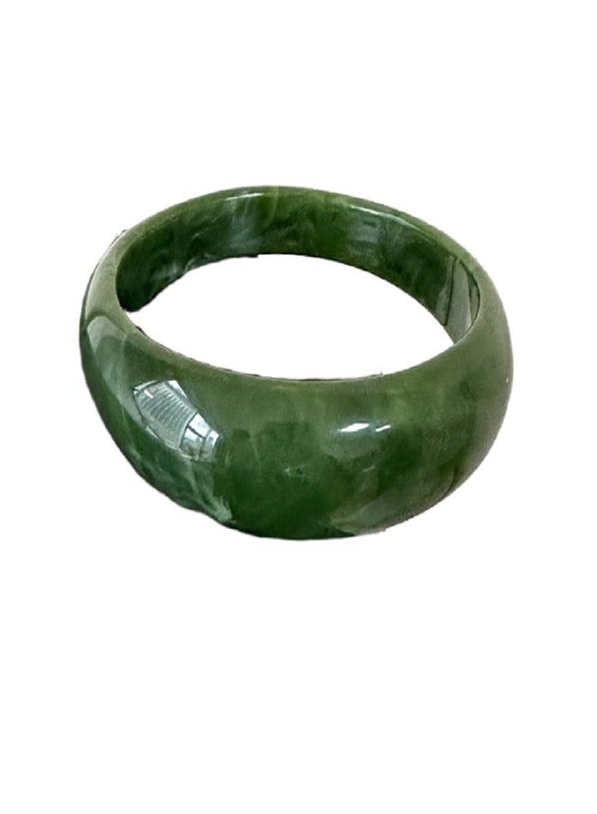 DATOA Geometric Chunky Acrylic Cuff Bangle Bracelet Marbling Colorful Irregular Resin Acetate Wide Wristband Bracelet Statement Jewelry for Women - Green - Image 1